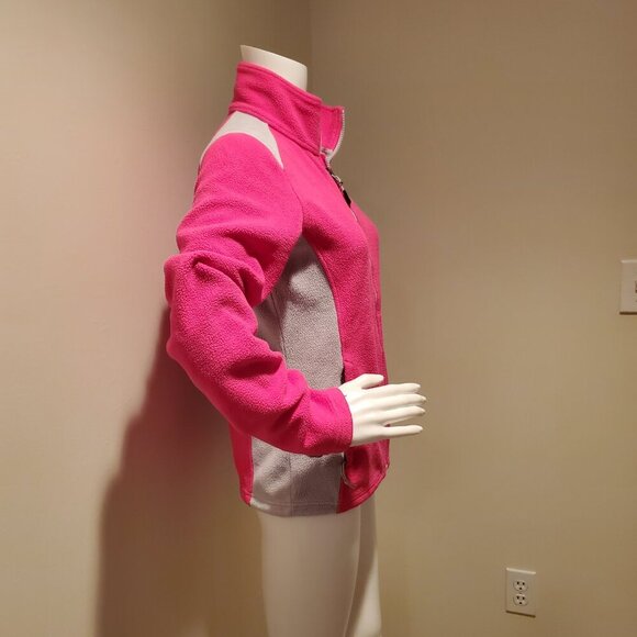 The North Face Full Zip Fleece Jacket Pink Gray S - Picture 4 of 5
